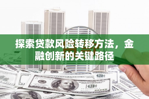 河南探索贷款风险转移方法，金融创新的关键路径