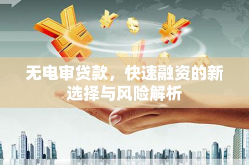 河南无电审贷款，快速融资的新选择与风险解析