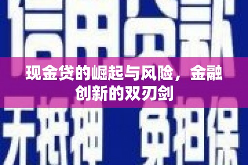 河南现金贷的崛起与风险，金融创新的双刃剑