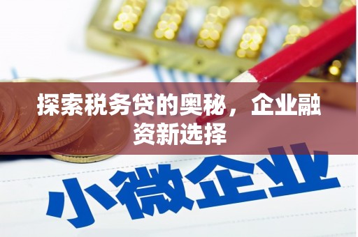 河南探索税务贷的奥秘，企业融资新选择