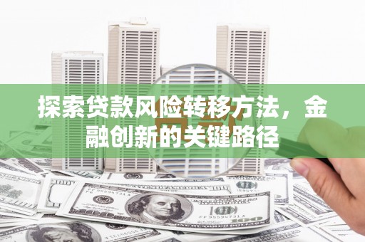 河南探索贷款风险转移方法，金融创新的关键路径