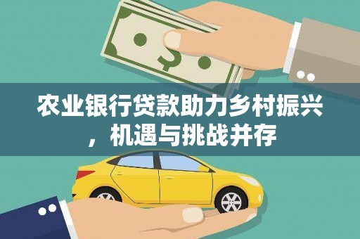 河南农业银行贷款助力乡村振兴，机遇与挑战并存