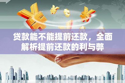 河南贷款能不能提前还款，全面解析提前还款的利与弊
