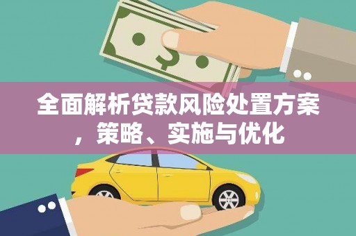 河南全面解析贷款风险处置方案，策略、实施与优化