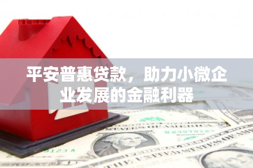 河南平安普惠贷款，助力小微企业发展的金融利器