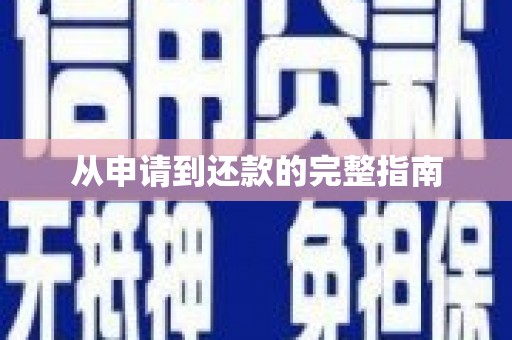 河南从申请到还款的完整指南